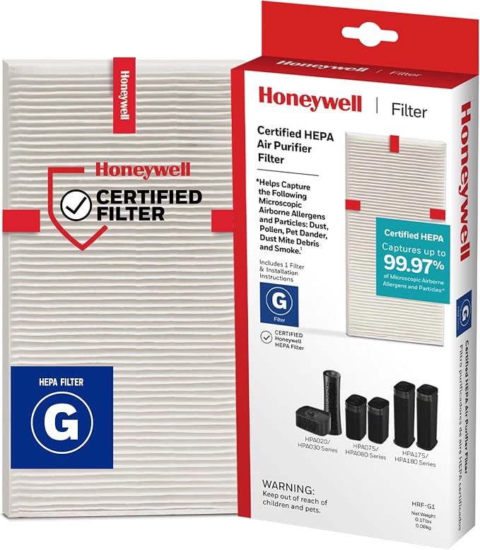 Honeywell HEPA Air Purifier Filter G, Pet Dander, and Dust by HoneywellPluggedIn