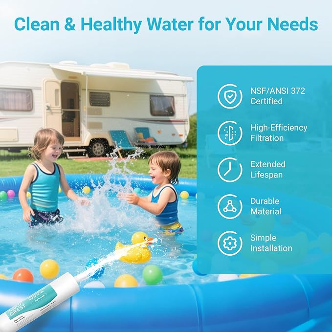 AQUA CREST X-Large RV Water Filter, Garden Hose End Pre Filter - Image 9