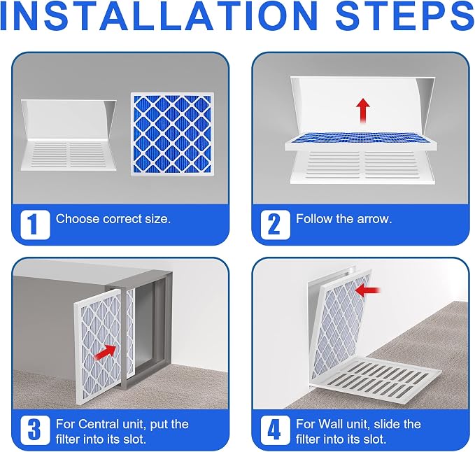 LEKEN 20x20x1 AC Furnace HVAC Filter Reusable Electrostatic Filters MERV 13 - Image 7