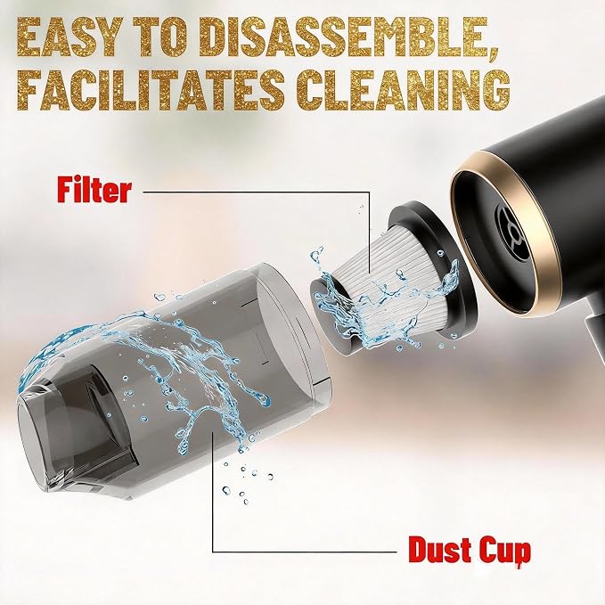 Cozylady Handheld Car Vacuum Portable Cordless, High Power 4 in 1 Vacuum - Image 9