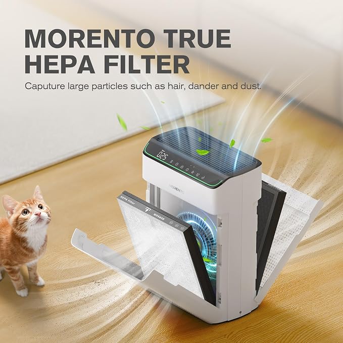 MORENTO Genuine Air Purifier Replacement Filter, True HEPA Filter Compatible - Image 5