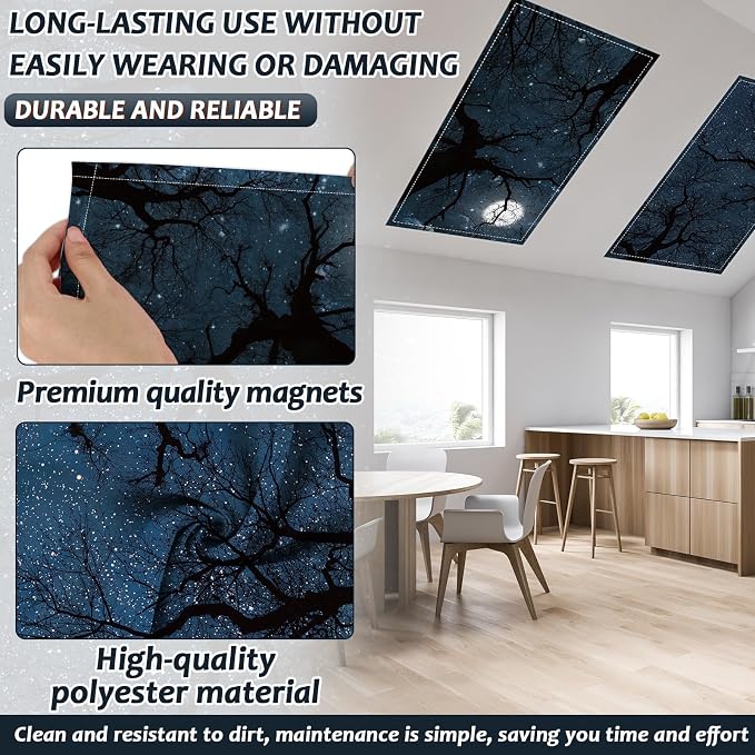 Wiooffen 6 Pcs Fluorescent Light Covers - Image 3