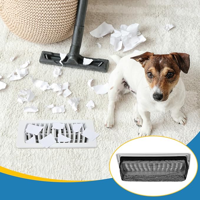 Zonon 12 Pcs 2 x 12 Inch Floor Register Trap Cover Vent Screen - Image 6