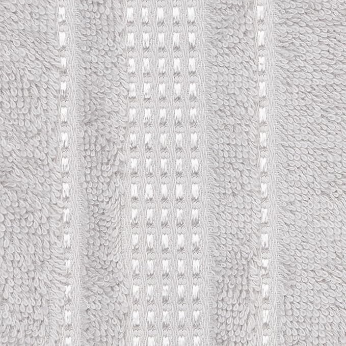 Melissa Linen, 2 Piece Hand Towel Set, 100% Turkish Cotton Face Hand Towels for Bathroom, 20 in x 35 in, Absorbent, Quick Dry, Durable and Soft, Spa and Hotel Quality, Grey