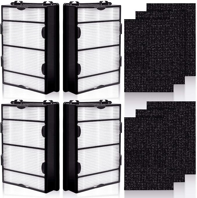 HAPF600 Filter Replacement for Holmes HAPF600 Air Puri-fier, 4 Filter + Carbon by Lichelete