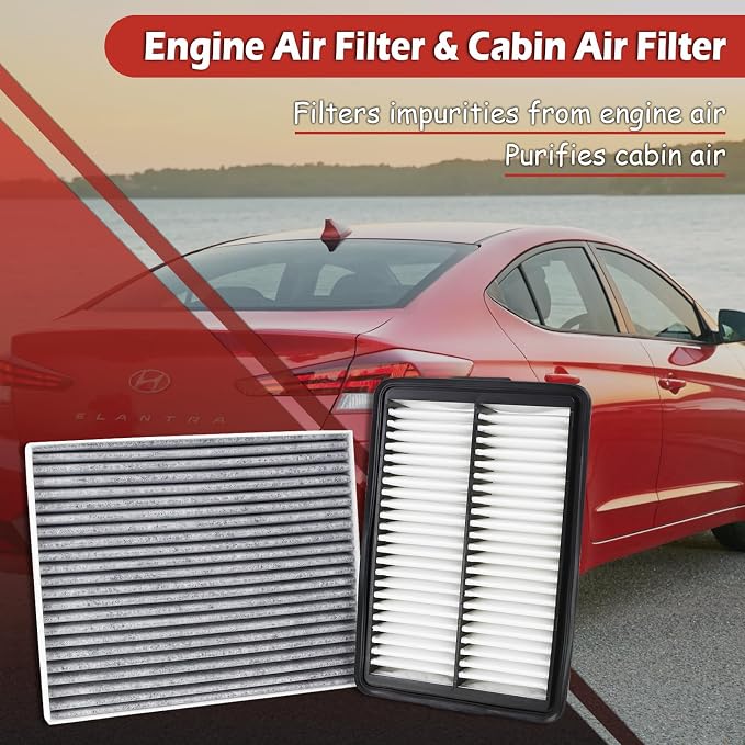 28113-F2000 Engine Air Filter and 97133-F2000 Cabin Air Filter kit Compatible - Image 2