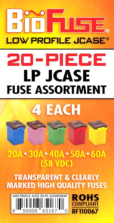 LP JCASE 20-Piece Cartridge Fuse Assortment 20A 30A 40A 50A 60A. Fits Most: - Image 8