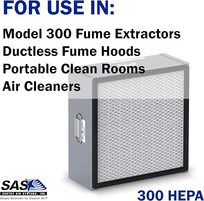 HEPA Filter for Model 300 Sentry Air Systems – MERV 17 Air Filter for Fume - Image 2