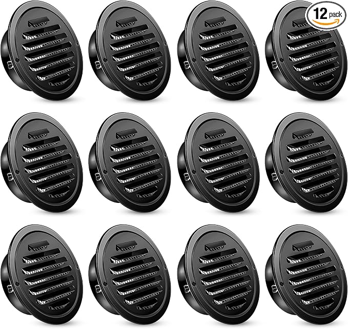 Zonon 12 Pcs Stainless Steel Soffit Vents 4 Inch Round Dryer Vent Cover by Zonon