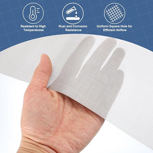 uxcell 300 Mesh 39" x 10" Woven Wire Mesh, 316 Stainless Steel Air Vent Filter - Image 5
