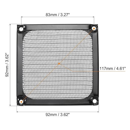 PATIKIL 92mm Computer Fan Filter Grill - Image 2