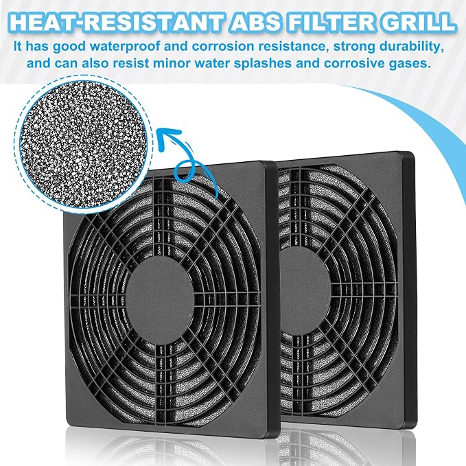 PATIKIL 135mm Fan Filter Grill - Image 4