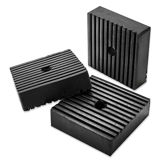 3 Pack Shock pad for air Compressor or Equipment Solid Rubber 4"x4"x1.2" by LikeLion