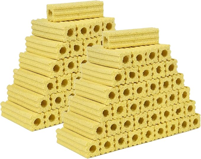 108pcs 3.8 Inch Aquarium Ceramic Bio Filter Media, Ceramic Bio Media Blocks by AFACYGN