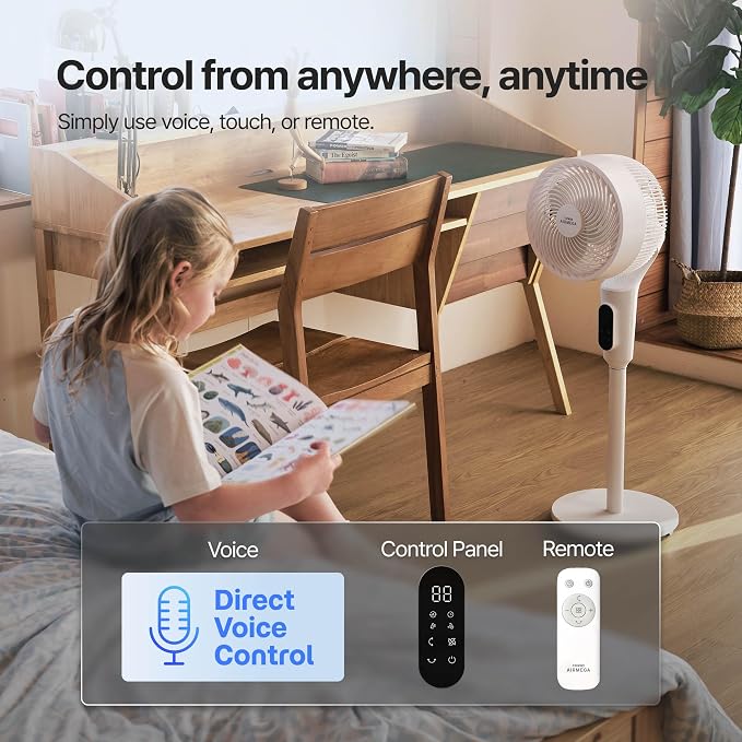 COWAY Airmega P50 Pedestal Fan for Bedroom, Voice Control, 18.5dB Quiet - Image 10
