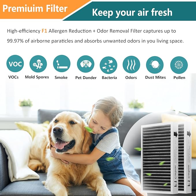 F1 Filter Allergen Reduction + Odor Removal, Compatible - Image 5