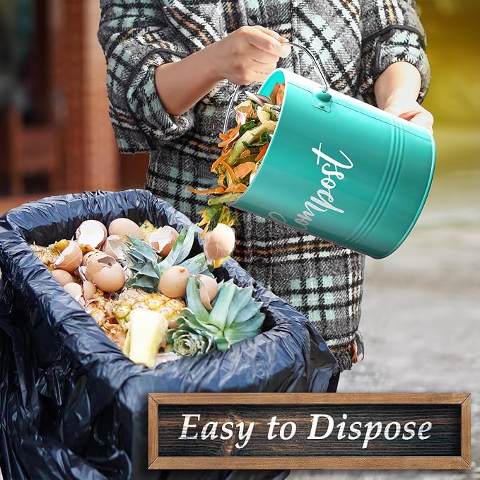 Teal Compost Bin - Image 5