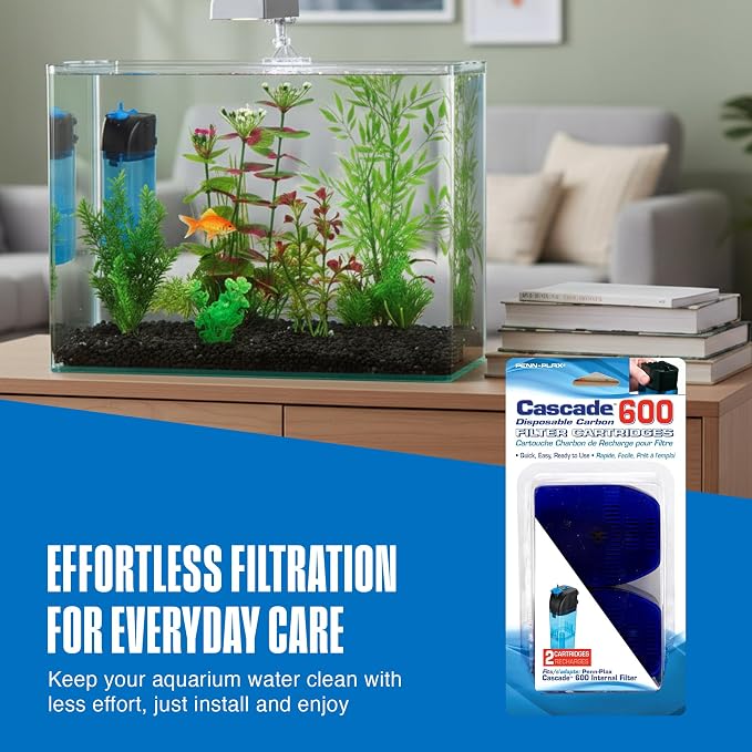 Penn-Plax Cascade 600 Filter Replacement Carbon Cartridges - Image 6
