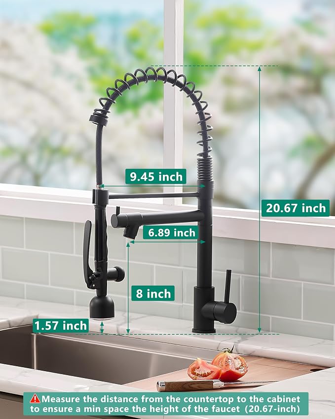 Fapully Black Kitchen Faucet - Image 4