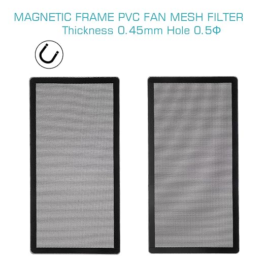 287mm 140mm x 2 PC Fan Dust Mesh Filter 11.3inch x 5.79inch PVC Computer PC - Image 3
