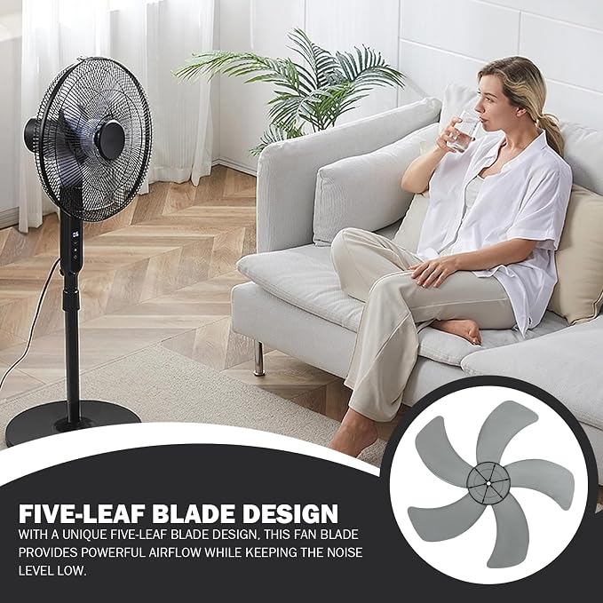 18 Inch Plastic Fan Blades Replacement – 5 Leaves Fan Blades - Image 4