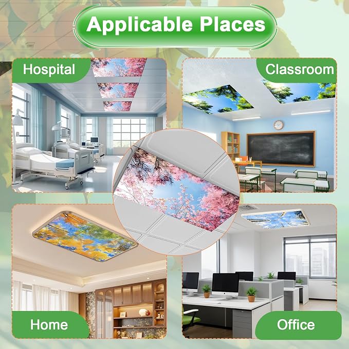 4 Pcs Fluorescent Light Covers for Ceiling Lights Classroom, Stylish - Image 6