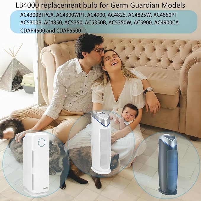 2 Pack 5W Replacement Bulb for Germ Guardian Air Purifiers LB4000, AC4300BPTCA - Image 6