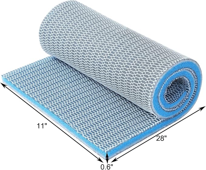 AQUANEAT Aquarium Filter Sponge 8-Layer Filter Media Pad, Cut-to-Size Foam Floss - Image 8