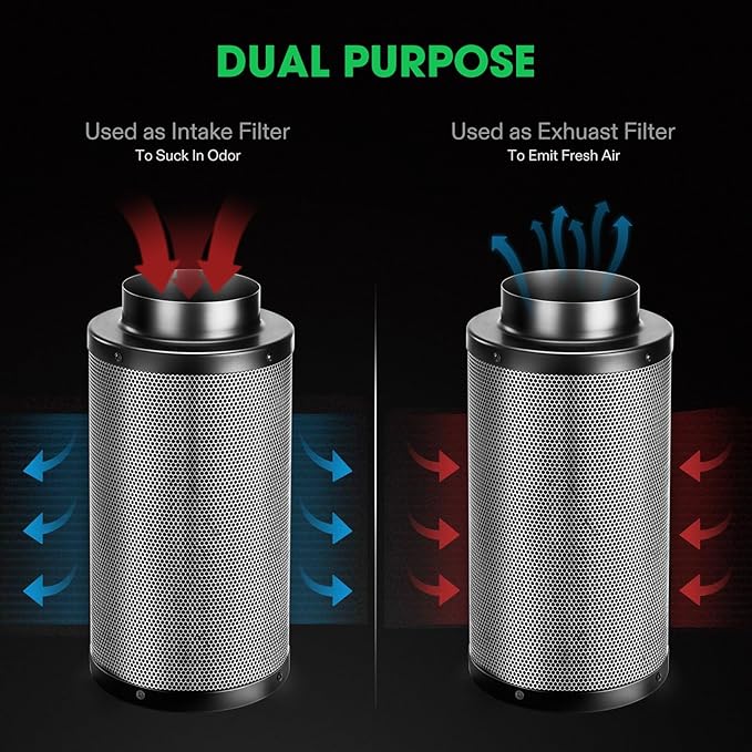 VIVOSUN 4 Inch Air Carbon Filter Smelliness Control - Image 4