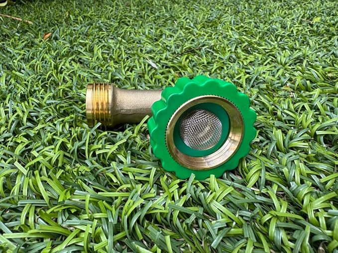Lead-Free Brass 90°Hose Elbow Fitting, 90 Degree Hose Saver Green Quick Swivel - Image 7