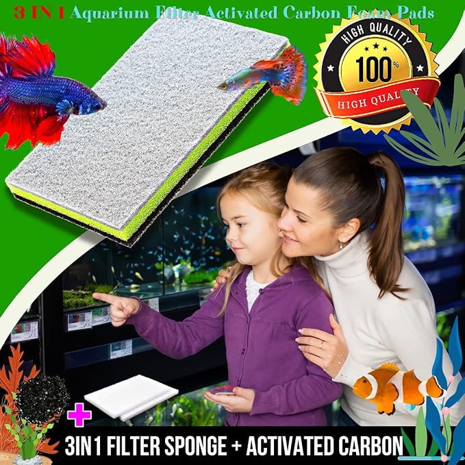 CORISRX 3IN1 Aquarium Filter Sponge Foam Pads - Image 5