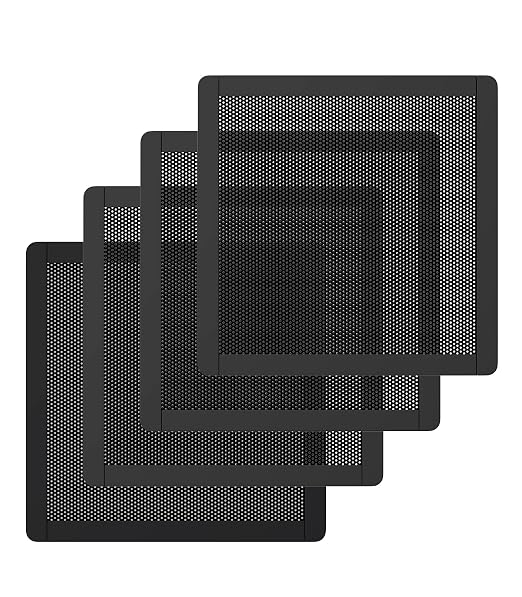 MoKo 140 x 140mm PC Case Magnetic Dust Mesh Filter, 0.5mm PVC Mesh Hole by MoKo