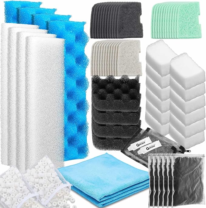 68 Pcs Canister Filter Media Kit Compatible by Threlaco