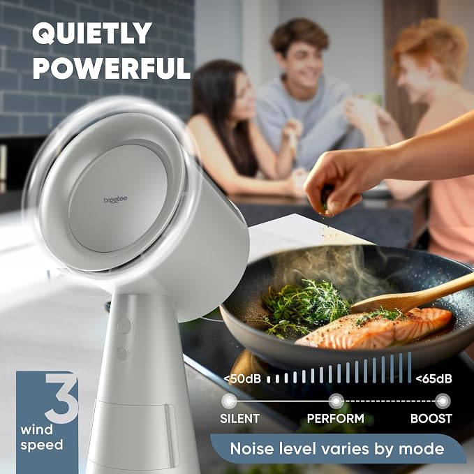 BREETEE Portable Range Hood Kitchen–5-Layer Filter Compact Desktop Exhaust Fan - Image 9