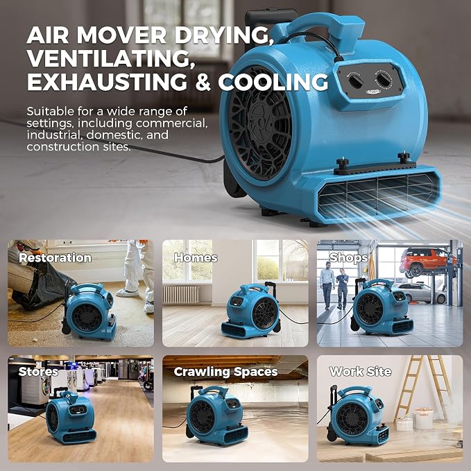 ALORAIR 4000 CFM Air Mover Blower Fan - Image 7
