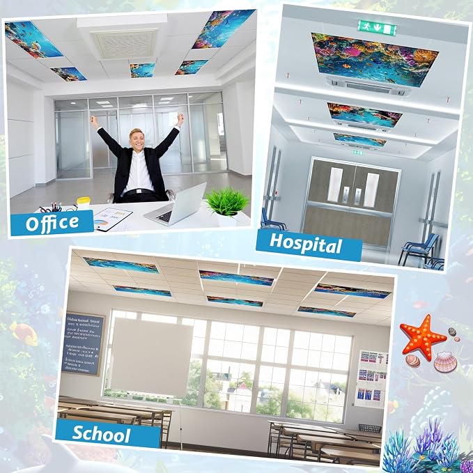 Wiooffen 6 Pcs Fluorescent Light Covers - Image 4