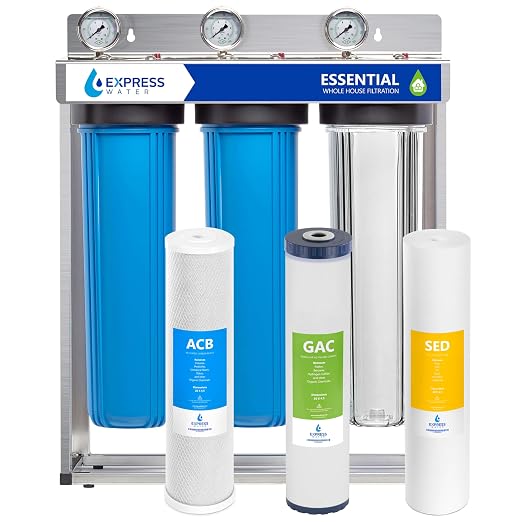 Express Water Whole House Water Filter System | ESSENTIAL | 3 Stage Whole Home by ExpressWater