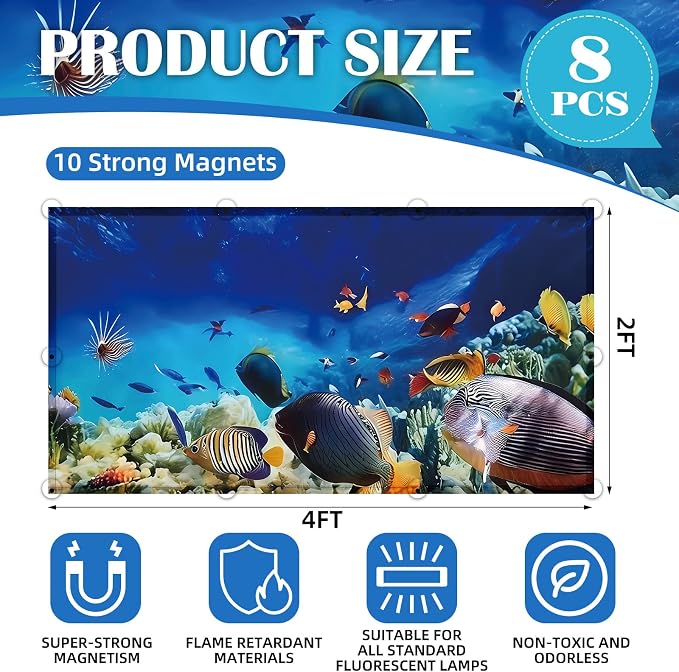 ANGSYLTH 8 Pcs Fluorescent Light Covers - Image 2