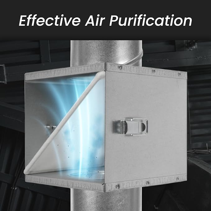 Repa Market 4" Duct Air Filter Box – Galvanized Steel Inline Dryer Filter - Image 3