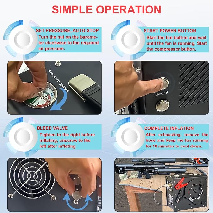 Pcp Air Compressor, Built-in Converter/Water-Oil Filter, Auto Stop, Oil/Water - Image 6