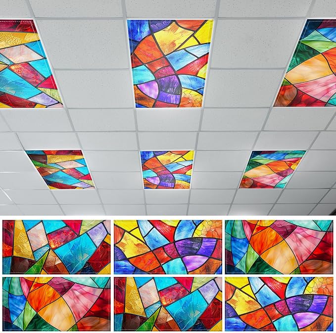 6 Pcs Fluorescent Light Covers by Wiooffen