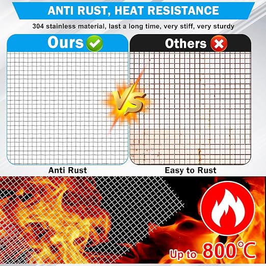Valchoose 1 Piece Metal Woven Mesh Screen 14.6 X 11.4 in, 4.5mm Hole 5 Mesh - Image 5