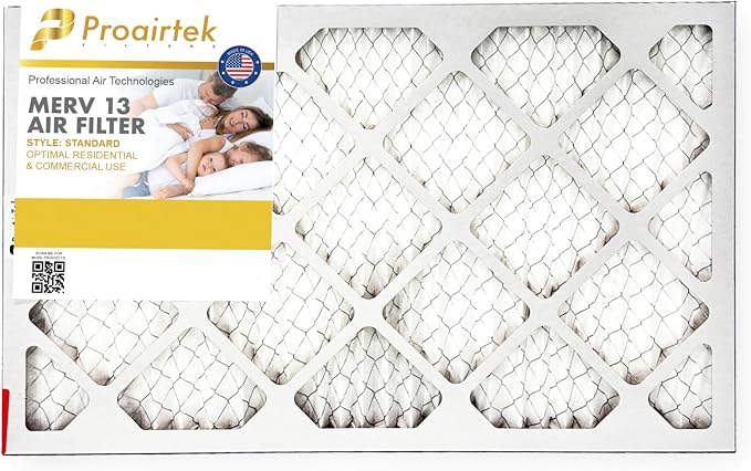 Proairtek AF16251M13SWH Model 16x25x1 Air Filter, MERV 13; Ideal by Unknown