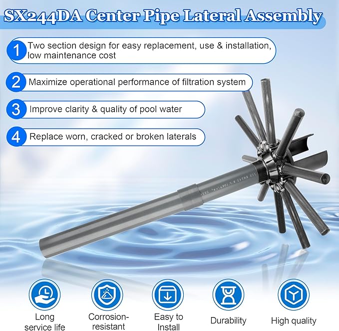 SX244DA Lateral Assembly with Center Pipe Compatible with Hayward s244t Sand - Image 5