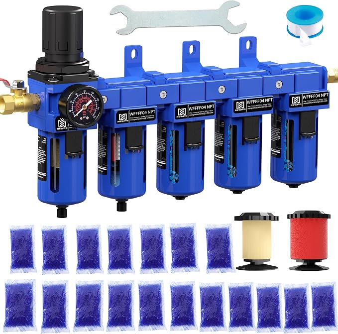 NEWPO 1/2" NPT 5 Stage Air Dryer by NEWPO