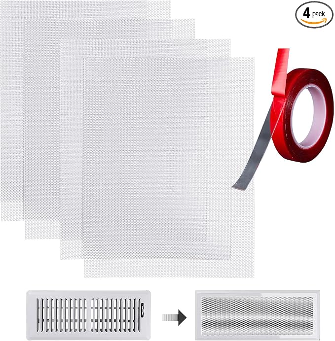DIY Vent Cover Kit, 13.8"x11.8" Mesh Screen & 16.4FT Strong Residue-Free by Unknown