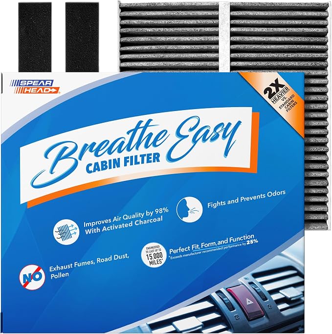 Spearhead Odor Defense Breathe Easy Cabin Filter | Fits Altima, Eclipse Cross by SPEARHEAD