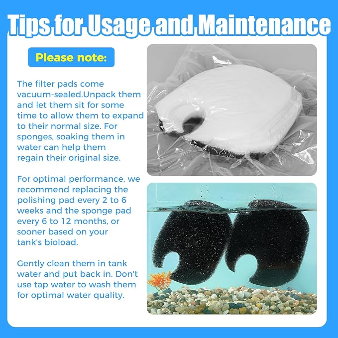 AQUANEAT 8 pcs Replacement Canister Filter Pads Compatible - Image 5