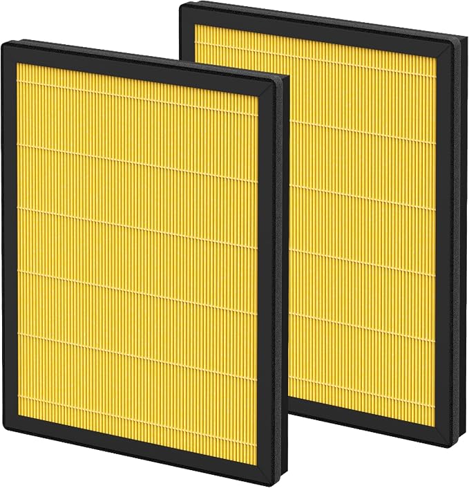 2 Packs HAP602 Pet Care Filter for Ecoself HAP602/ HAP602WF Air Cleaner Purifier by FCFMY