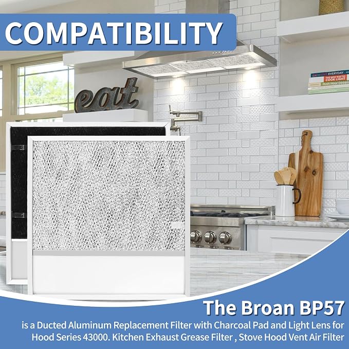 BP57 Range Hood Filter with Light Lens pack 2 - Image 3